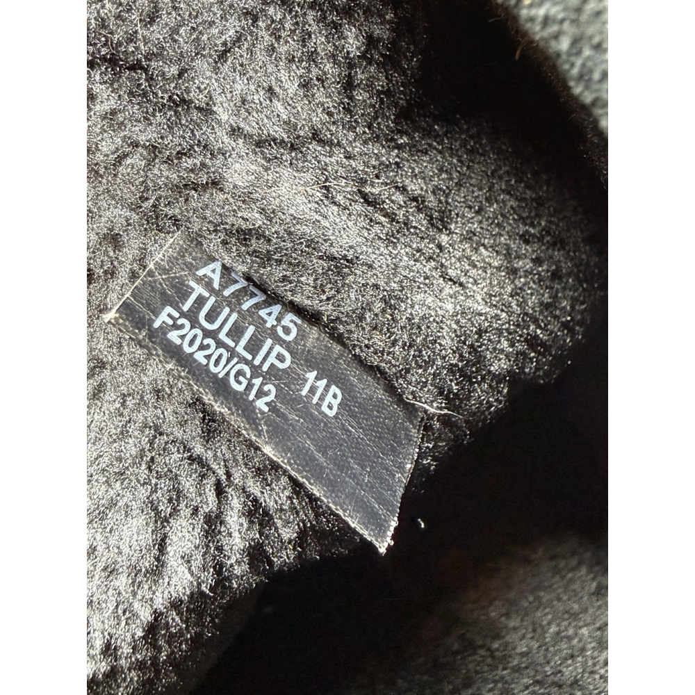 Coach Black Suede Tullip F2020/G12 Monogram Mid-Calf Boots Women Sz 11B Faux Fur - Picture 8 of 13